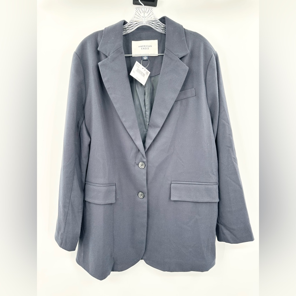 American Eagle Classic Blazer Navy Blue Women's Nwt Size Large